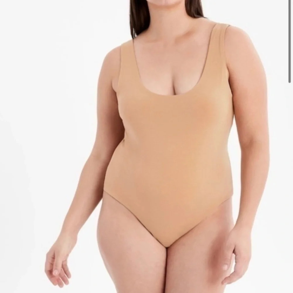 New Banana Republic Scoopneck Thong Bodysuit Sleeveless True Hue 140